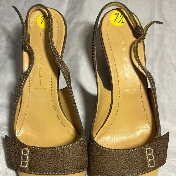 Casadei Slingbacks 7 1/2 B - Picture 4 of 8